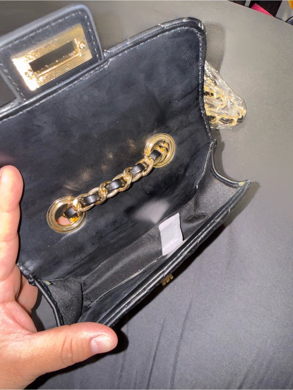 Quilted Black Chain-Handle Shoulder Bag - Picture 4 of 4